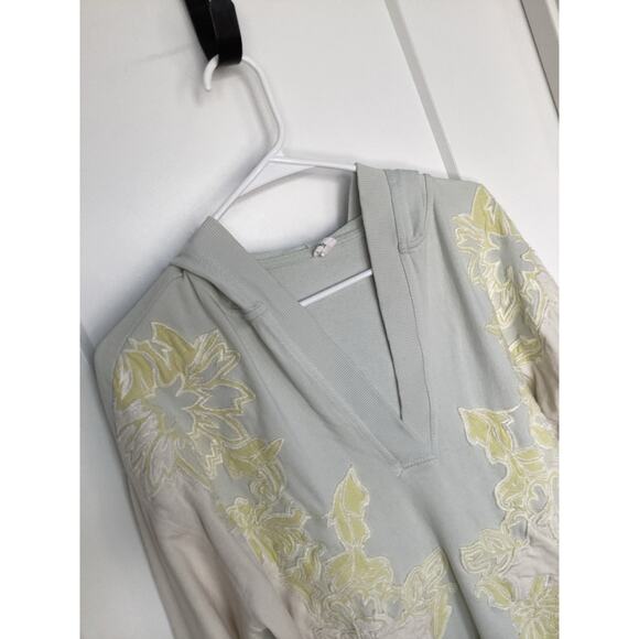 Daily Practice by Anthropologie Women's Oversized V-Neck Hoodie Gray Size Medium - Picture 5 of 12